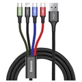Baseus Rapid Series 4 -in -1 Data a nabíjecí kabel - 1,2 m - černá